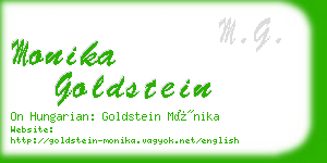 monika goldstein business card